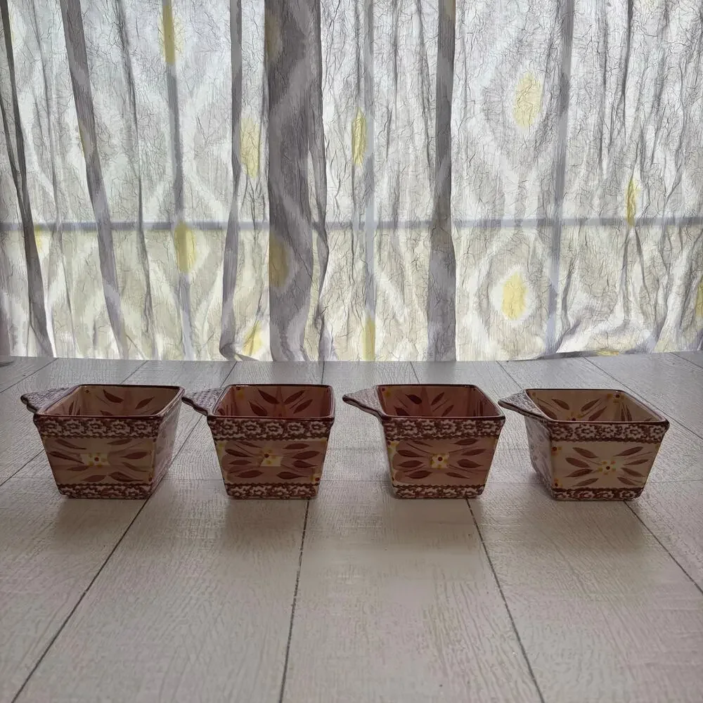 Temp-Tations by Tara Old World Cranberry Ramekins Set of 4